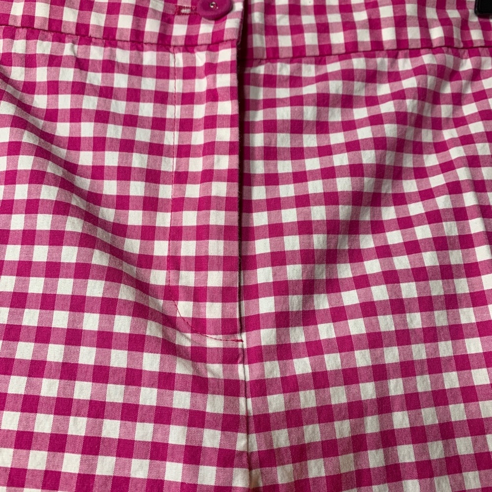 J.Mclaughlin Pink Checkered Pattern Pants - image 5
